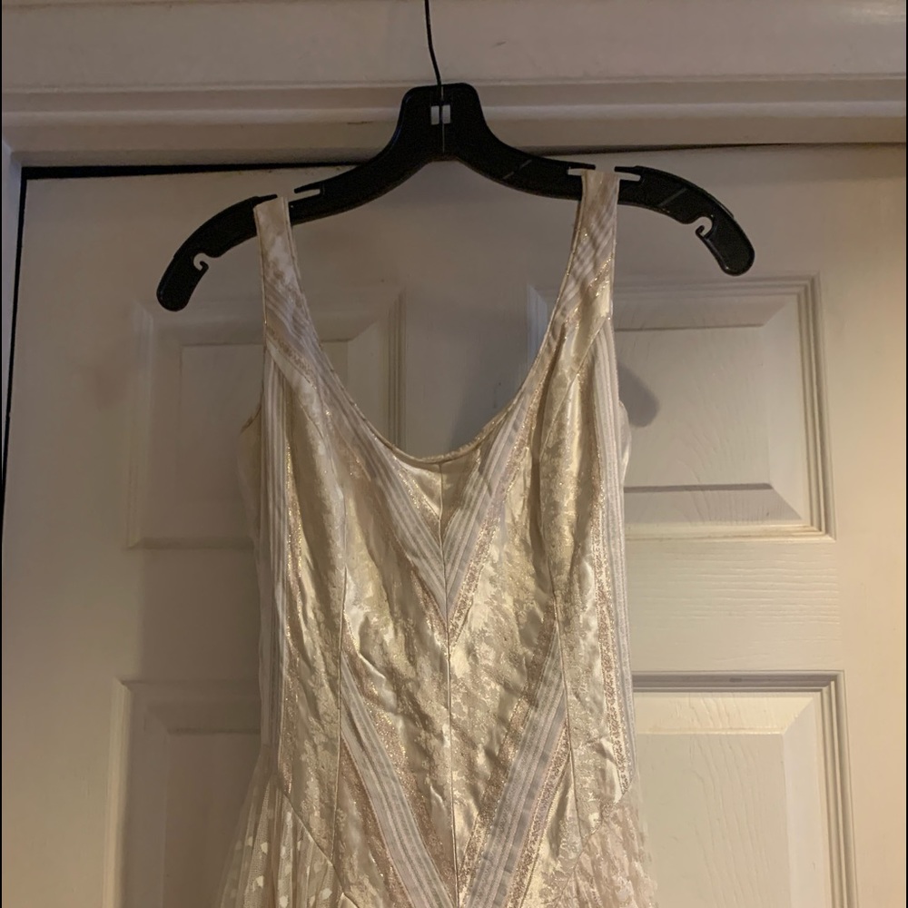 Cream colored gown